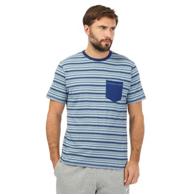 RJR.John Rocha Navy striped pocket t-shirt